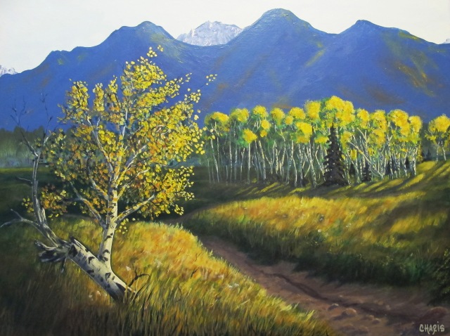 Trail, acrylic on canvas