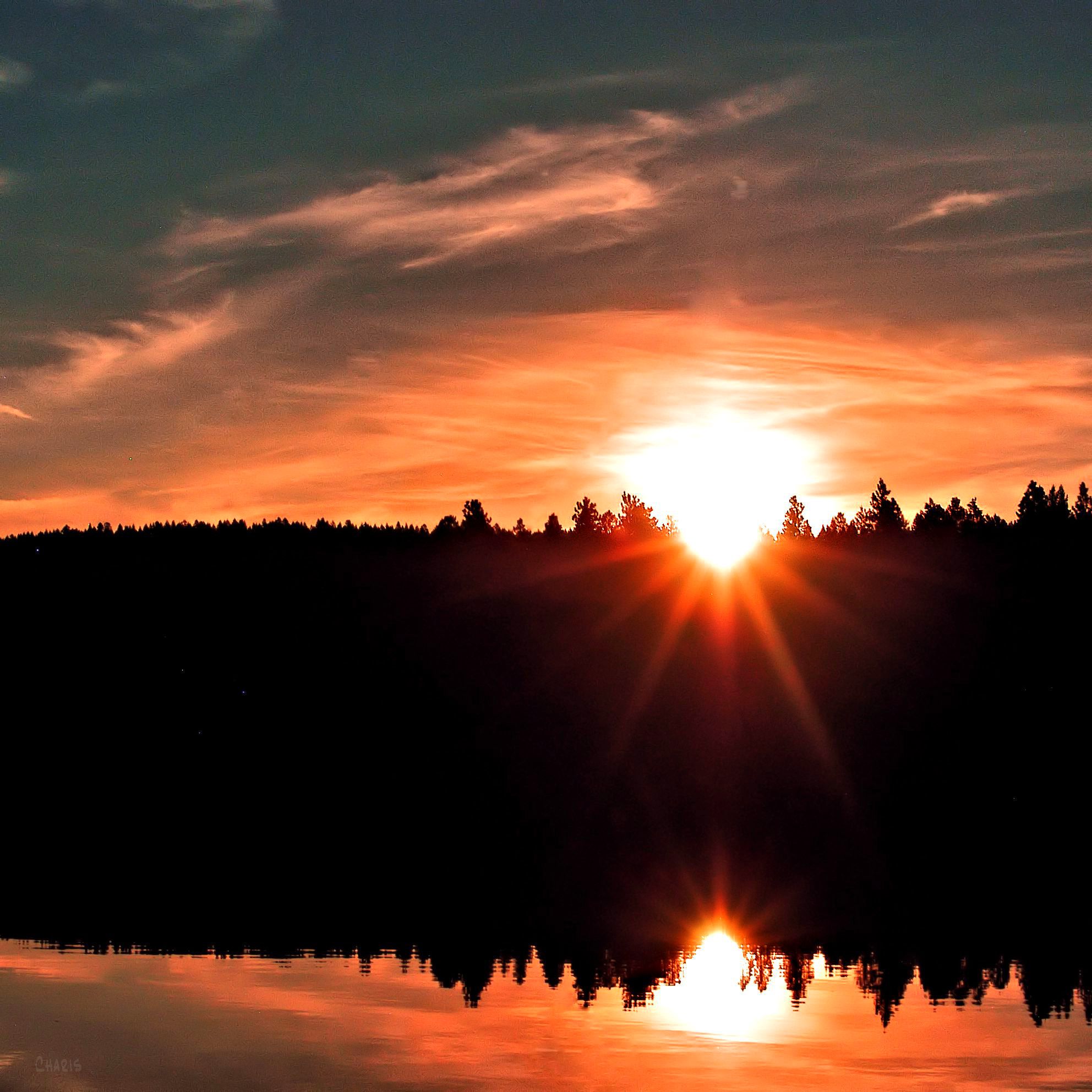 norbury lake sun rays reflect  ch rt DSC_0075